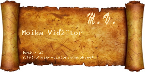 Moika Viátor névjegykártya